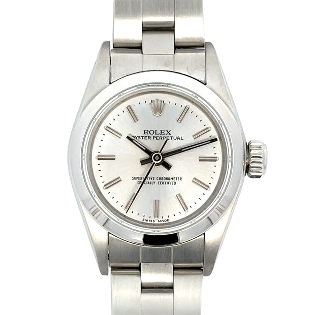 Estate Stainless Steel Rolex Oyster Perpetual