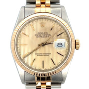 Estate Stainless Steel & 18K Yellow Gold Gent's Rolex Datejust