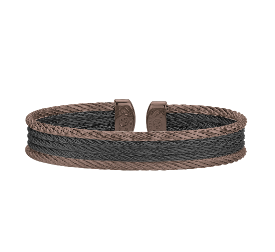 ALOR Bronze & Black Cable Mini Cuff