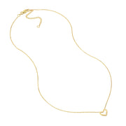 14K Yellow Gold Mini Heart Necklace