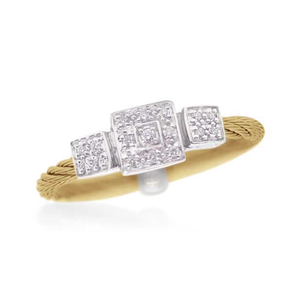 ALOR Triple Cushion Diamond Ring