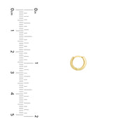 14K Yellow Gold Baby Hoop Earrings