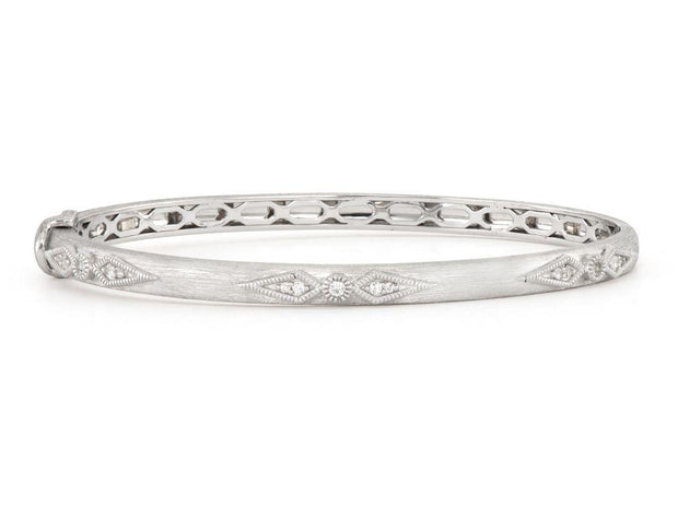 JudeFrances Sterling Silver Elongated Kite Bangle