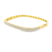 Nava Dee 14K Yellow Gold Diamond Bangle Bracelet