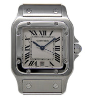 Estate Stainless Steel Cartier Santos Galbée