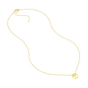 14K Yellow Gold So You Cutout Tree of Life Disc Necklace