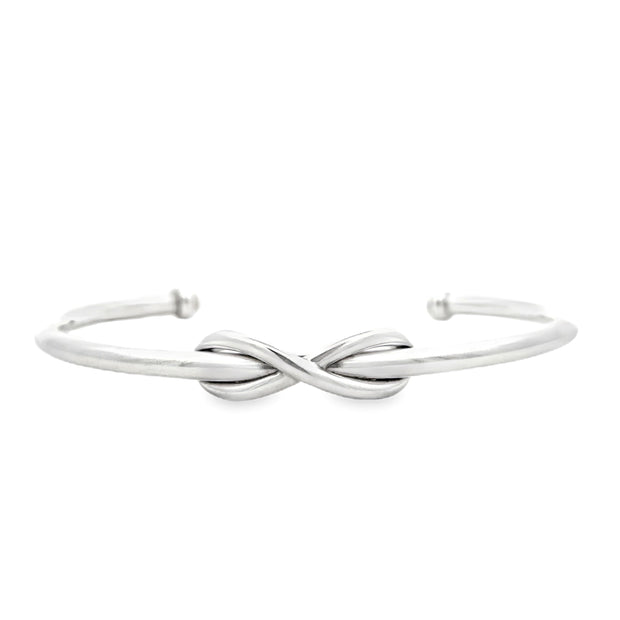 Estate Sterling Silver Tiffany & Co. Infinity Cuff Bracelet