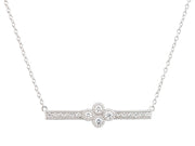 JudeFrances Provence Small Bar Diamond Necklace