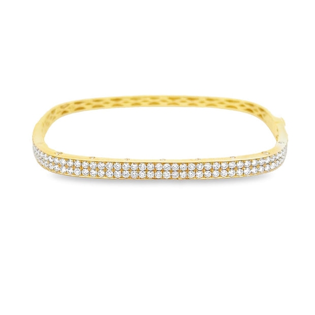 Nava Dee 14K Yellow Gold Diamond Bangle Bracelet