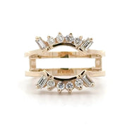 Estate 14K Yellow Gold Diamond Insert Ring