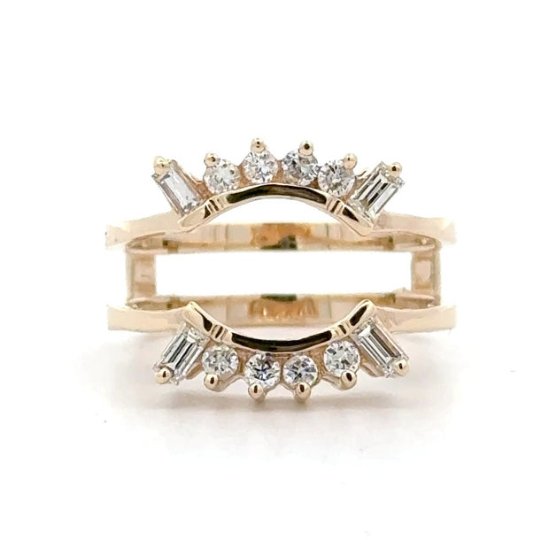 Estate 14K Yellow Gold Diamond Insert Ring