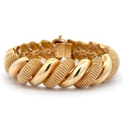 Estate 18K Yellow Gold Heavy Tiffany & Co. San Marco Bracelet