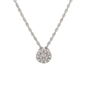 14K Yellow Gold Pavé Diamond Necklace