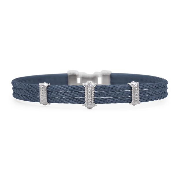 ALOR Triple Station Diamond Bracelet