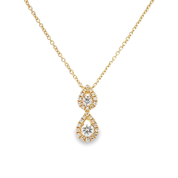 D.M. Kordansky 14K Yellow Gold Diamond Necklace