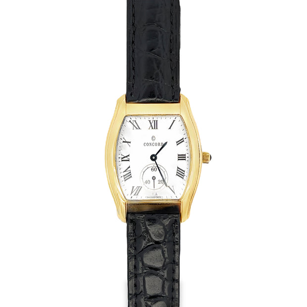 Estate 18K Yellow Gold Concord Watch