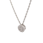 14K Yellow Gold Pavé Diamond Necklace