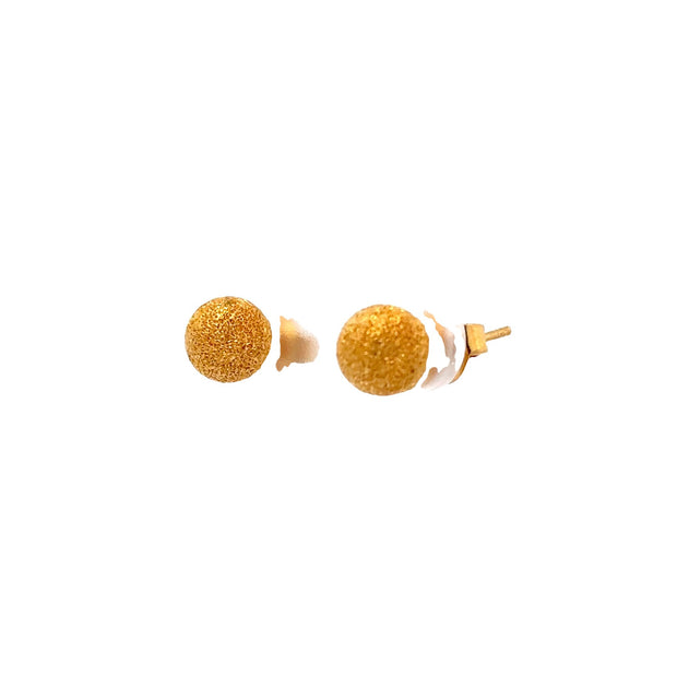 Estate 22K Yellow Gold Ball Stud Earrings