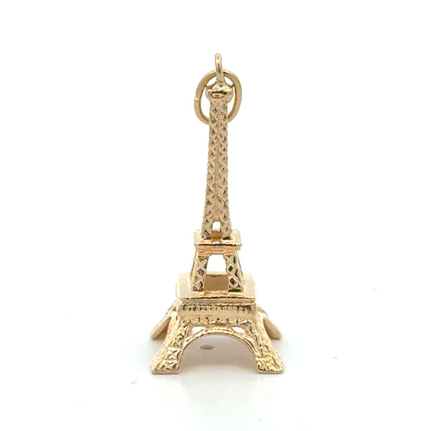 Estate 14K Yellow Gold Eiffel Tower Charm