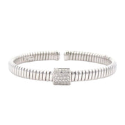 Nava Dee 18K White Gold Diamond Cuff Bracelet
