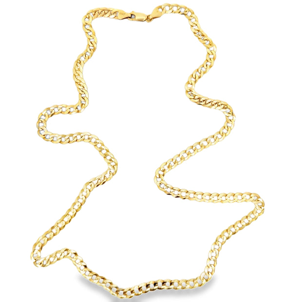 Estate 14K Yellow Gold Curb Link Necklace