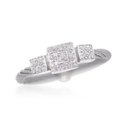 ALOR Triple Cushion Diamond Ring