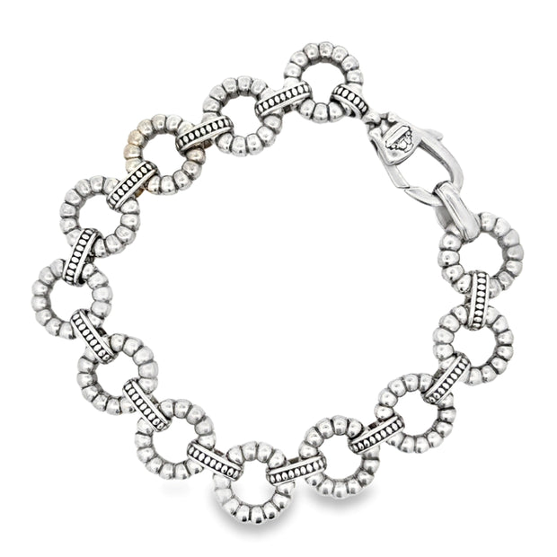 Estate Sterling Silver Lagos Link Bracelet