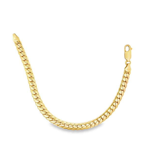Estate 14K Yellow Gold Cuban Link Bracelet