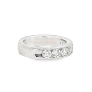Estate 18K White Gold Diamond Band