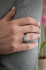 ALOR Triple Cushion Diamond Ring