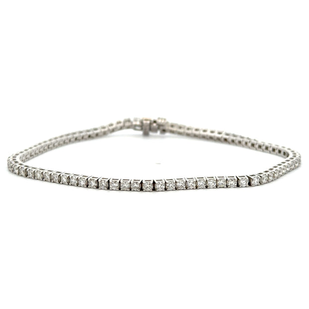 14K White Gold Diamond Tennis Bracelet