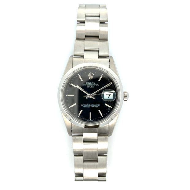 Estate Stainless Steel Rolex Date
