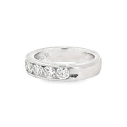 Estate 18K White Gold Diamond Band