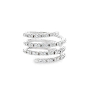 14K White Gold Diamond Wrap-Style Ring
