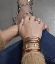 ALOR Bronze & Black Cable Mini Cuff