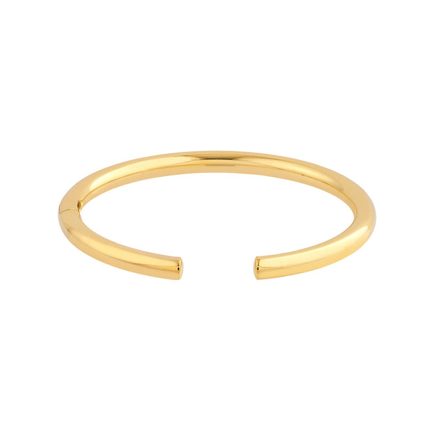 14K Yellow Gold Open Polished 5mm Cuff Bracelet