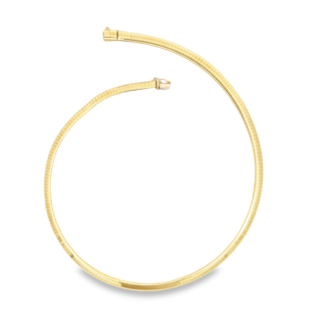 Estate 14K Yellow Gold Omega Necklace