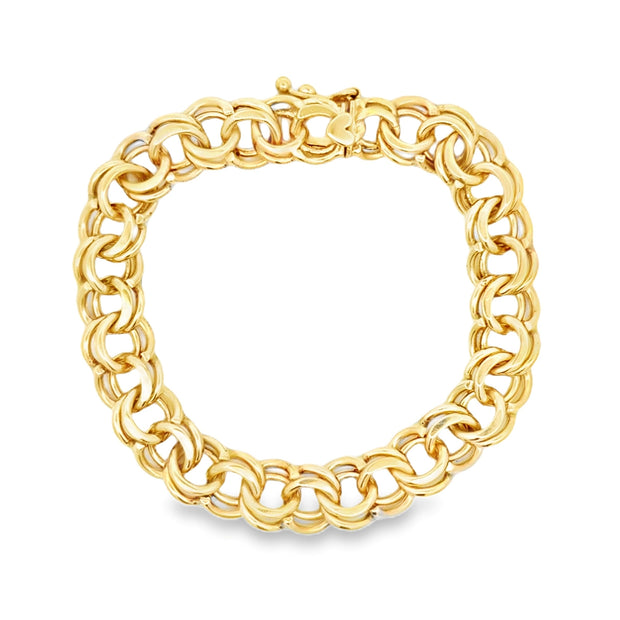 Estate 14K Yellow Gold Charm Bracelet