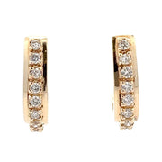 Estate 14K Yellow Gold Diamond Earrings