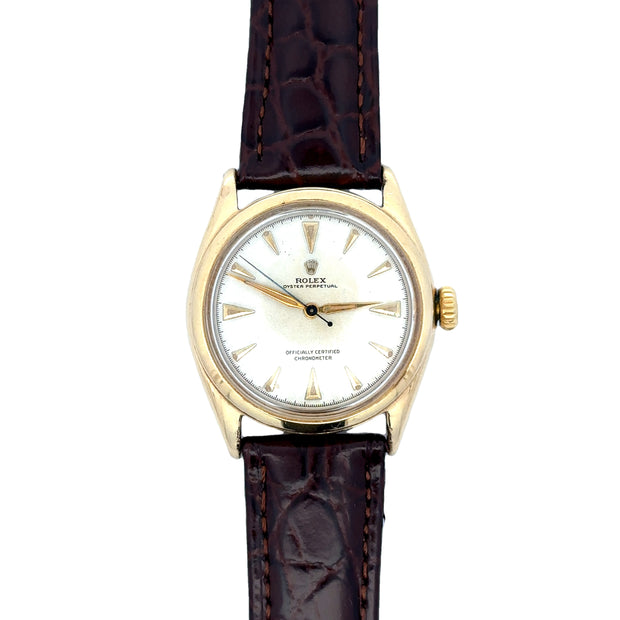 Estate 14K Yellow Gold-Filled Vintage Rolex Oyster Perpetual