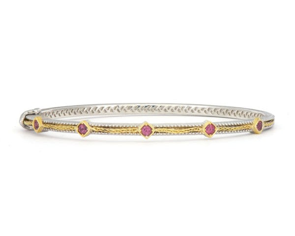 JudeFrances Mixed Metal Woven Kite Rope Bracelet