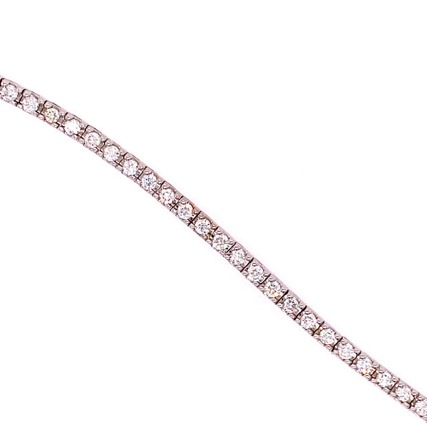 14K White Gold Diamond Tennis Bracelet