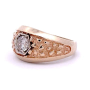 Estate 14K Yellow Gold Gents Diamond Ring