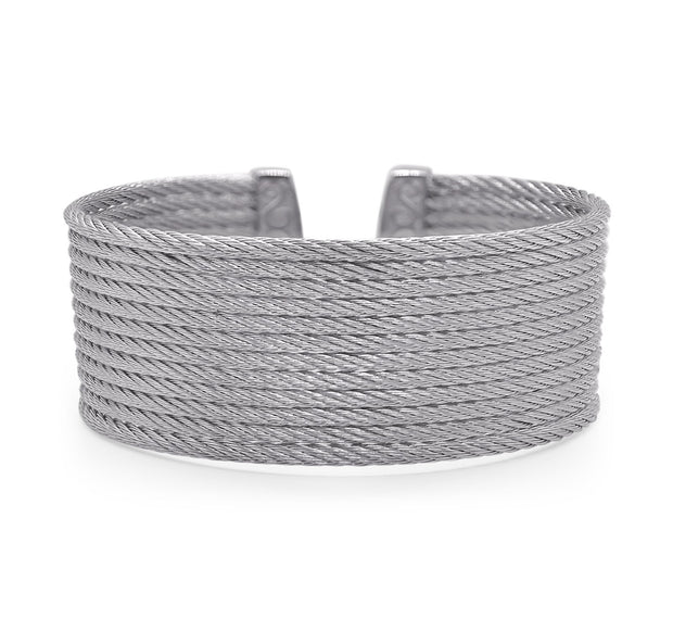 ALOR Grey Cable Cuff Essentials 12-Row Cuff