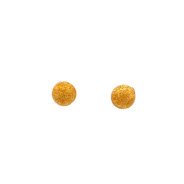 Estate 22K Yellow Gold Ball Stud Earrings