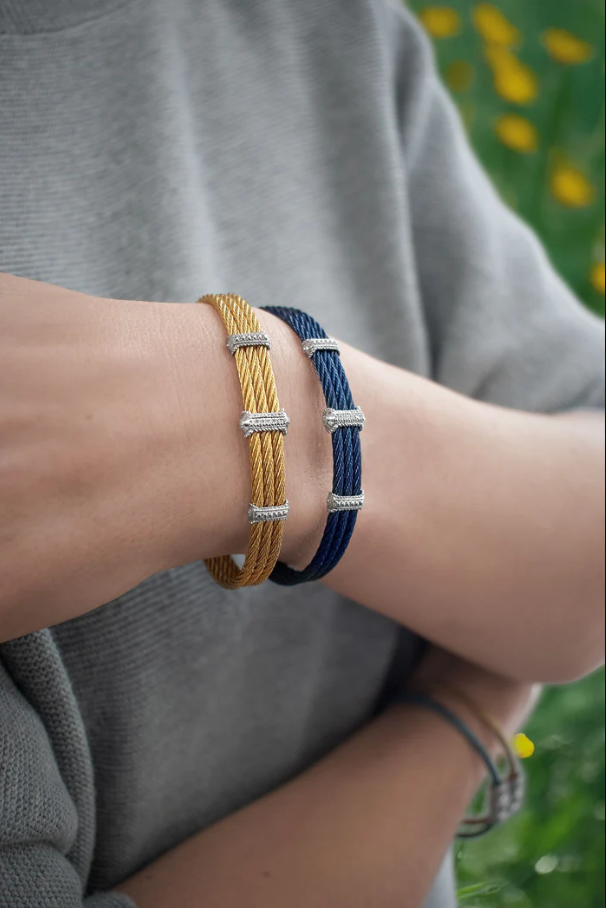 ALOR Triple Station Diamond Bracelet