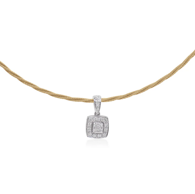ALOR Cushion Pendant Diamond Necklace