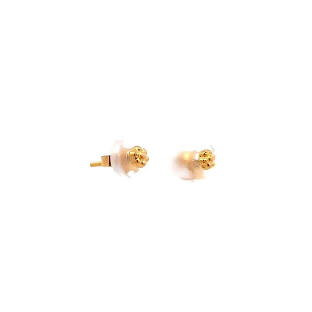 Estate 22K Yellow Gold Mini Stud Earrings