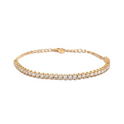 14K Yellow Gold Adjustable Diamond Bracelet