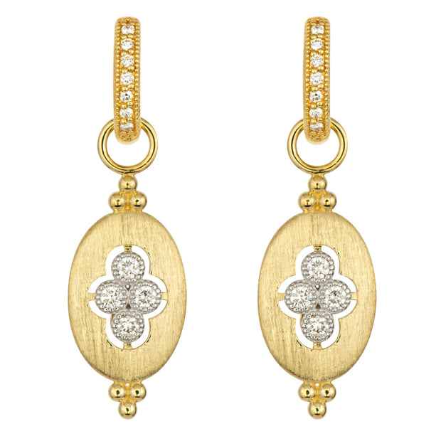 JudeFrances Provence Oval Quad Earring Charms